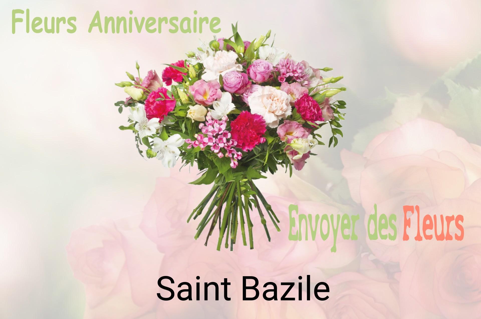 Bouquet de fleurs d’anniversaire livré à Saint-Bazile