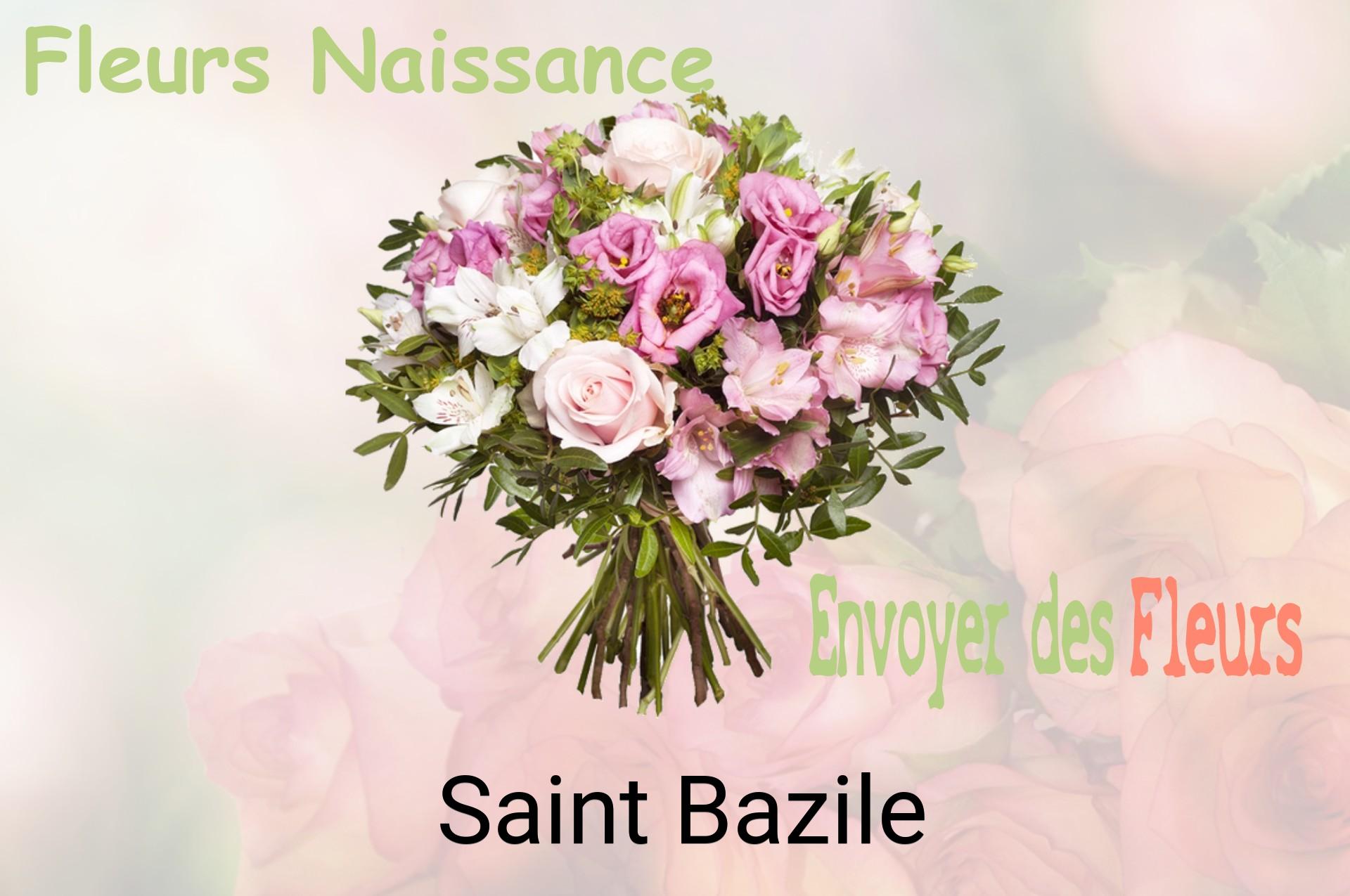 Bouquet de fleurs de naissance livré à Saint-Bazile